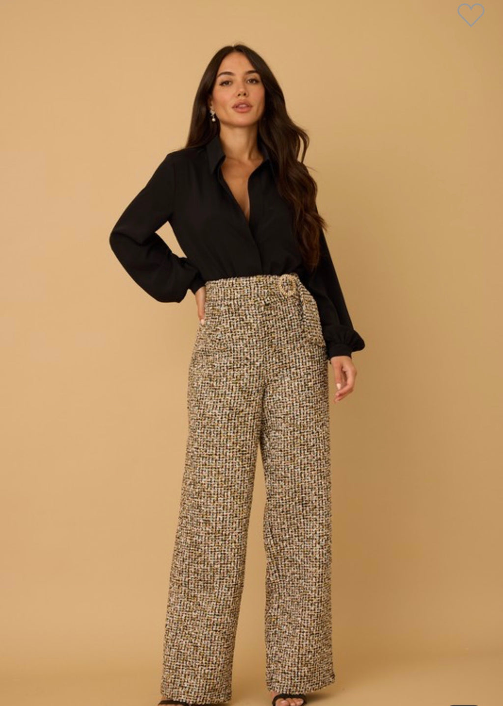 High Wasted Tweed Pants