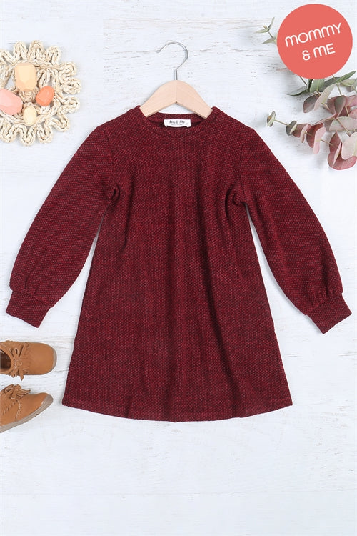 Wine Sweater Dress