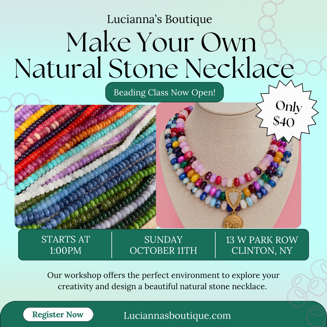 Natural Stone Necklace Class