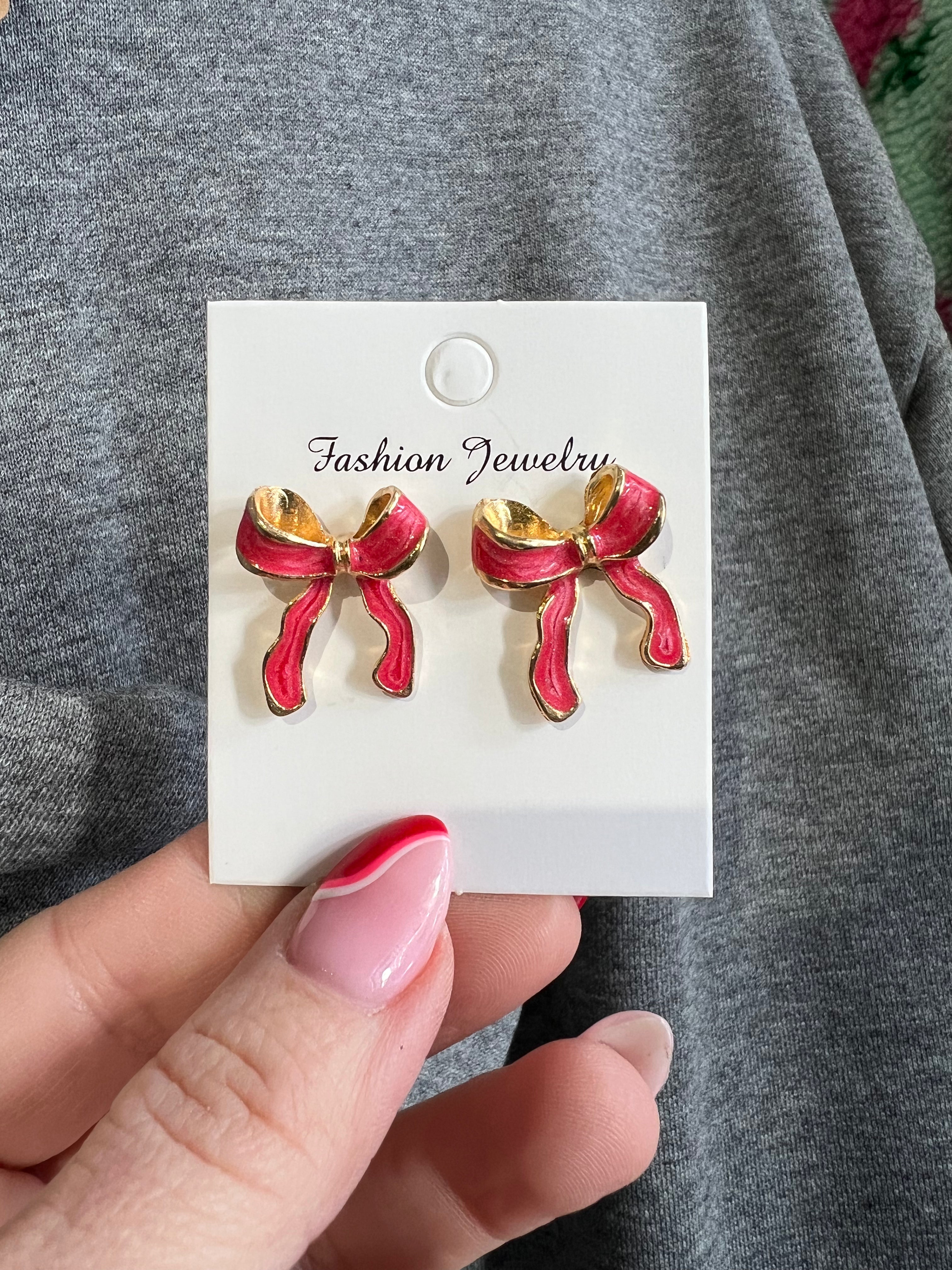 Bow Stud Earrings