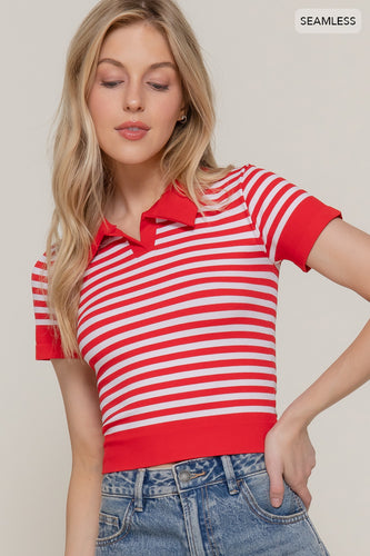 Striped Collared Shirt