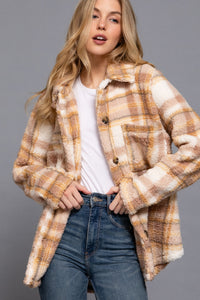 Fleece Plaid Jacket