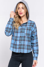 Load image into Gallery viewer, Hooded Flannel