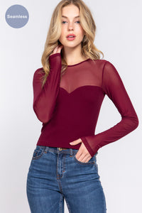 Seamless Burgundy Top