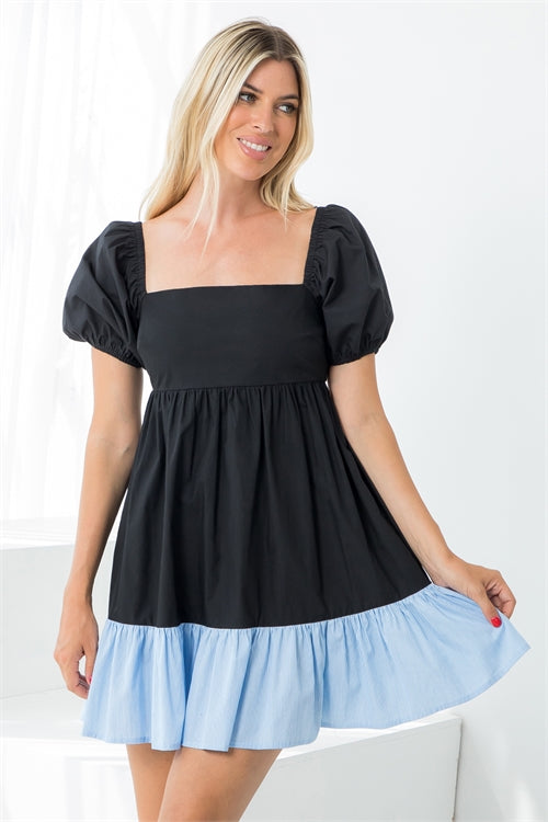 Square Neck Mini Dress