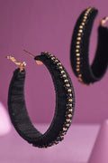 Thread Wrapped Hoop Earring