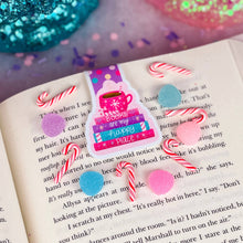 Load image into Gallery viewer, Books are my Happy Place Christmas Magnetic Bookmark