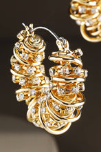 Load image into Gallery viewer, Small Hoop Earring With Rhinestones