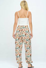 Load image into Gallery viewer, Bicycle with Floral Print Pant With Drawstring and Pocket