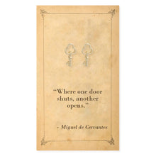 Load image into Gallery viewer, Literary Quotes Key Post Earrings