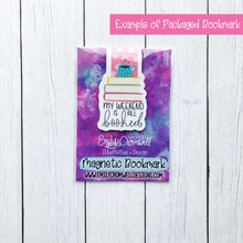 Load image into Gallery viewer, Books are my Happy Place Christmas Magnetic Bookmark