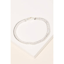 Load image into Gallery viewer, Baguette Rhinestone Tennis Bracelet