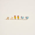 School Notebook Pencil A+ 3 Pair Earring Set