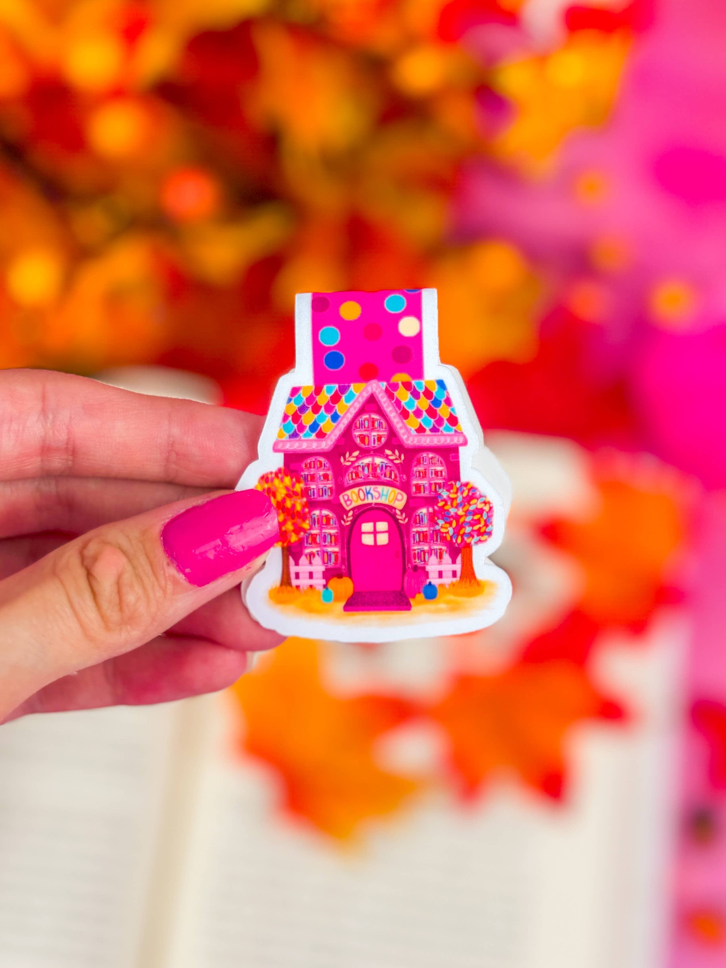 Fall Bookshop Magnetic Bookmark