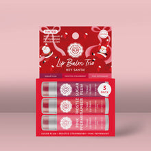 Load image into Gallery viewer, Tinted Shea Butter Lip Balm Trio – Hey Santa!