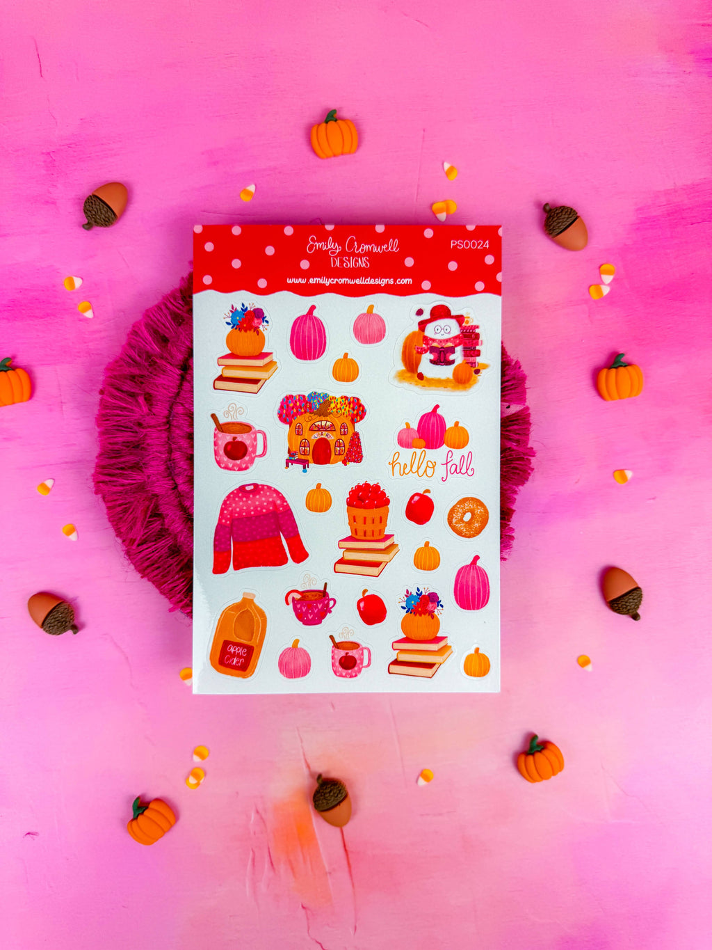 Apple Cider Fall Day Planner Stickers