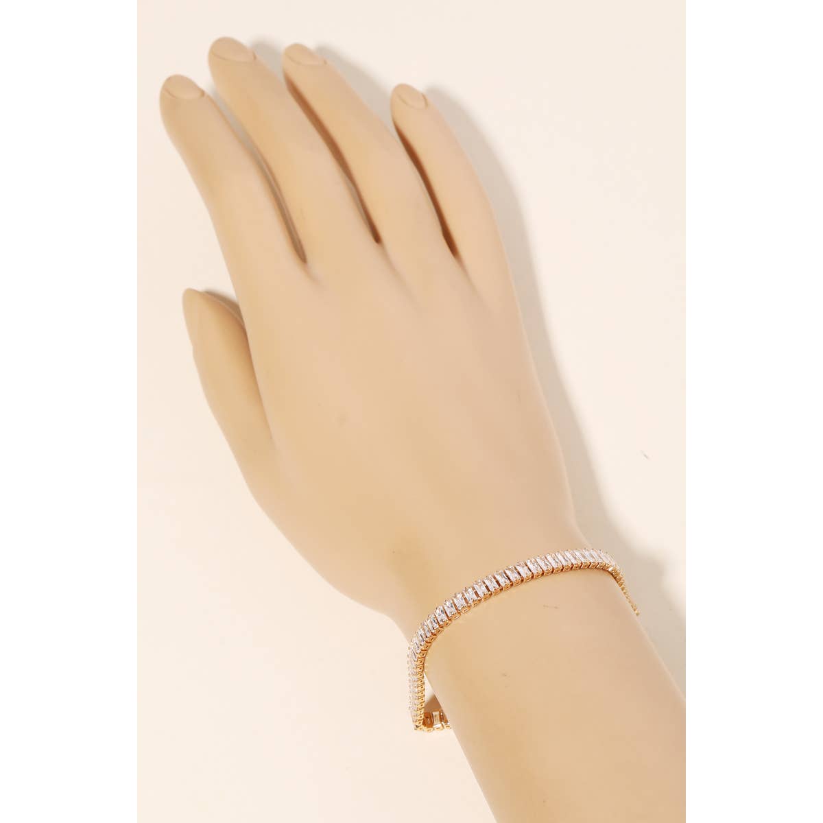 Baguette Rhinestone Tennis Bracelet