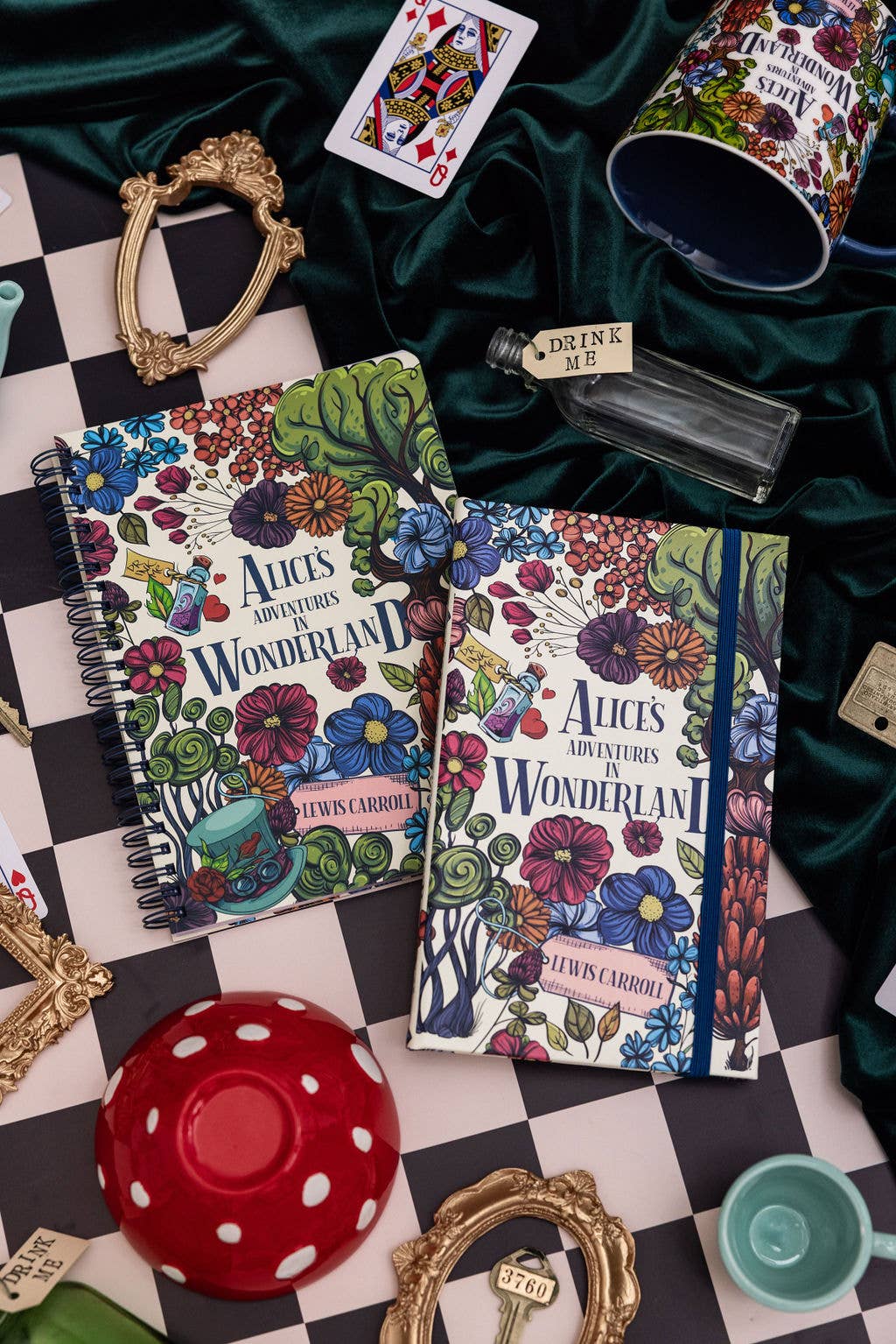 Mini Notebook, Alice in Wonderland - Floral Nonsense