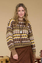 Load image into Gallery viewer, MULTICOLOR KNIT CREWNECK PULLOVER SWEATER