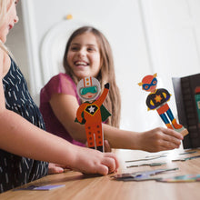 Load image into Gallery viewer, Superheroes Magnetic Dress Up Play Set