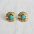 Artisan Vintage-Style Turquoise Drop Earrings