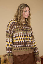 Load image into Gallery viewer, MULTICOLOR KNIT CREWNECK PULLOVER SWEATER