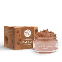 Load image into Gallery viewer, Coffee Bean Sugar Lip Scrub 1oz.