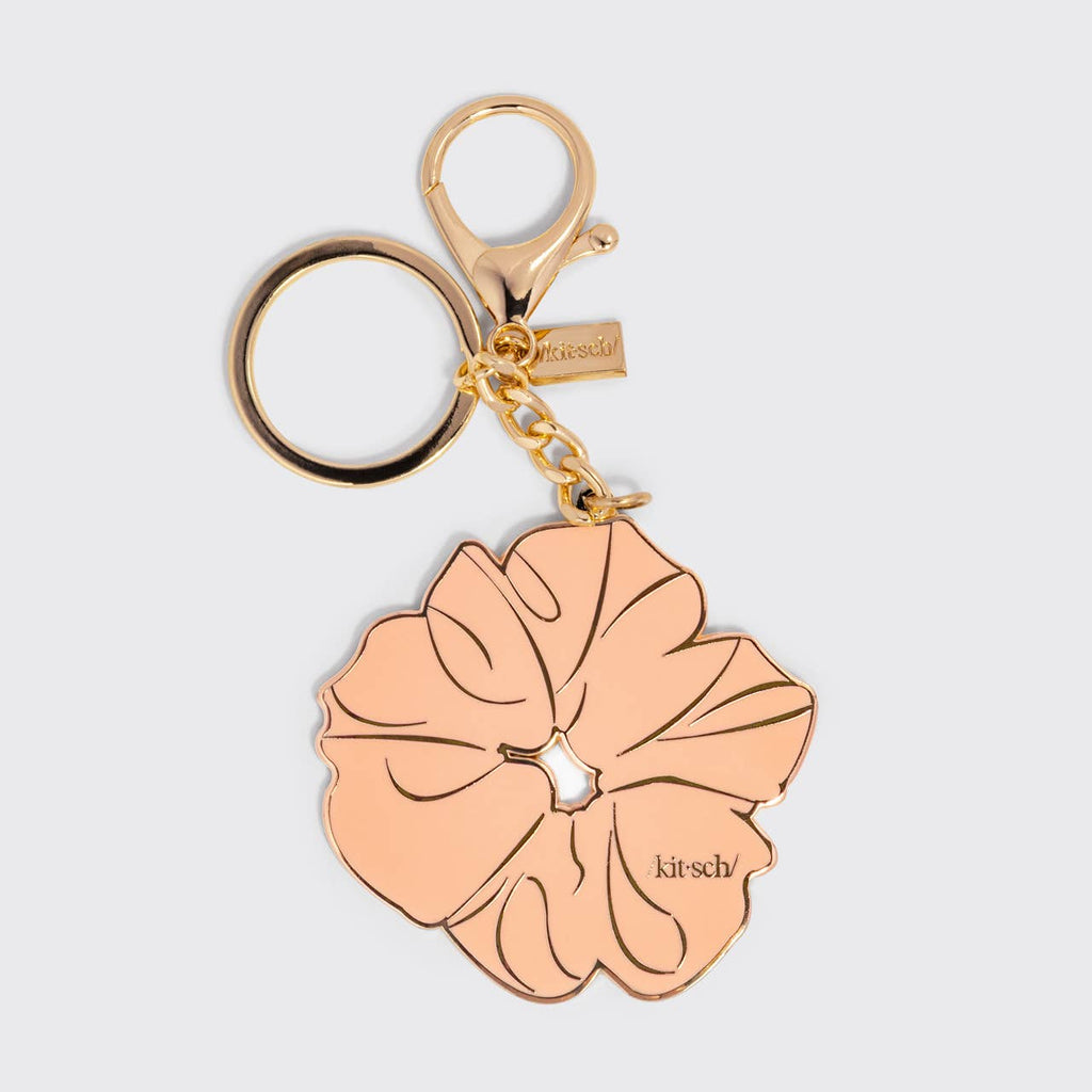 Metal Enamel Keychain Scrunchie - Terracotta