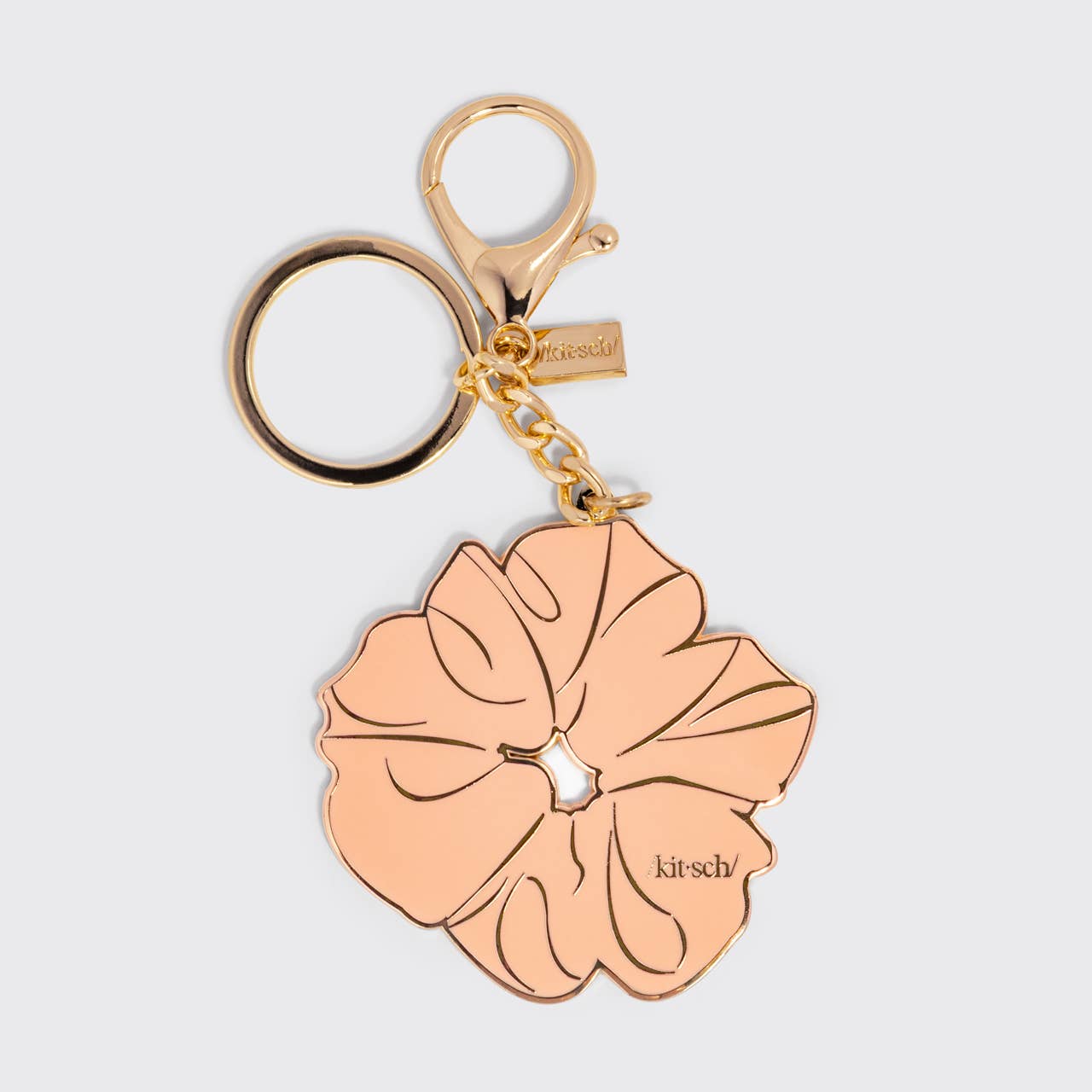 Metal Enamel Keychain Scrunchie - Terracotta