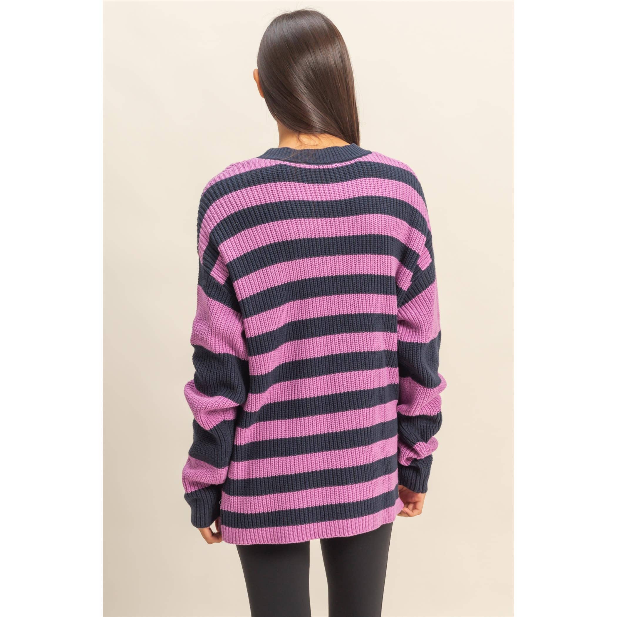 Striped Long Sleeve Sweater