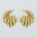 Exaggerated Vintage-Inspired Wing Drop Earrings