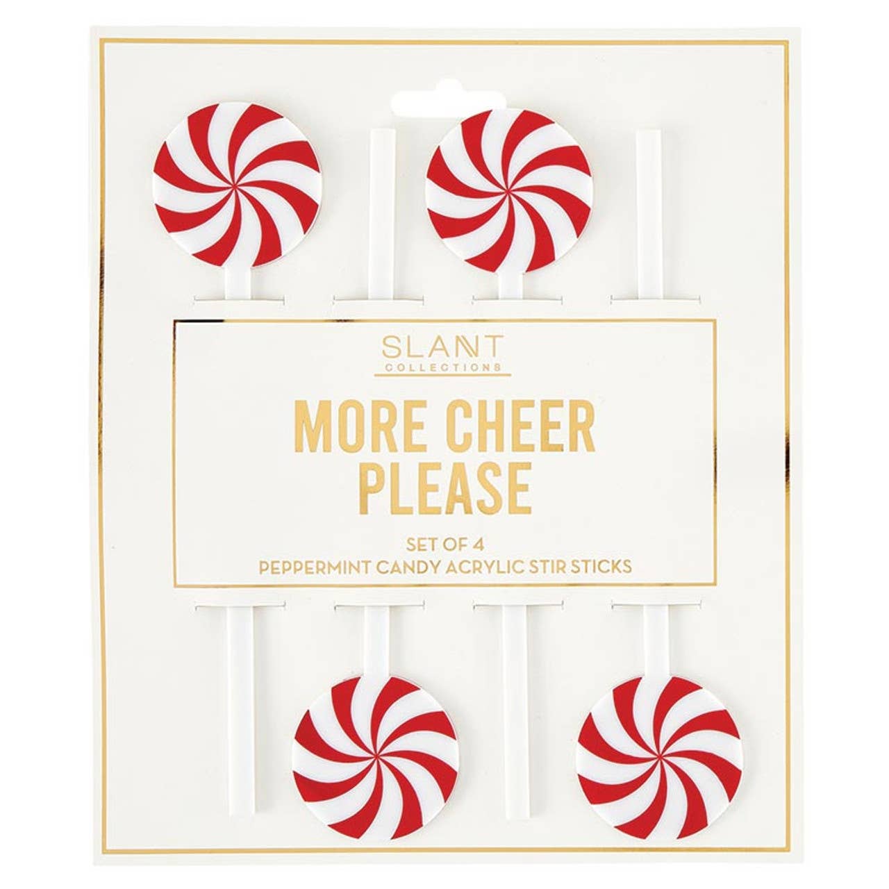 Acrylic Stir Sticks - Peppermint