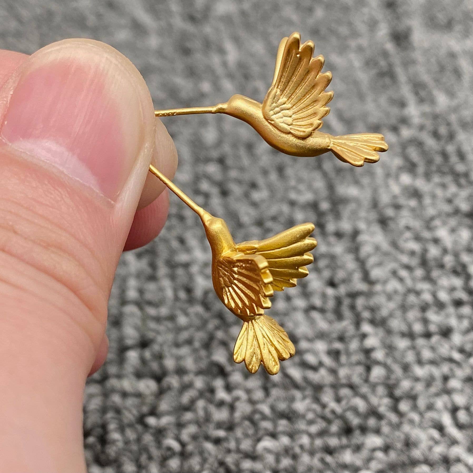 Hummingbird Ear Studs