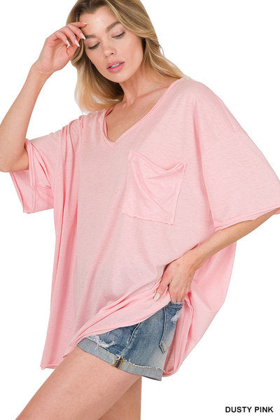 Oversized Front Pocket Tee