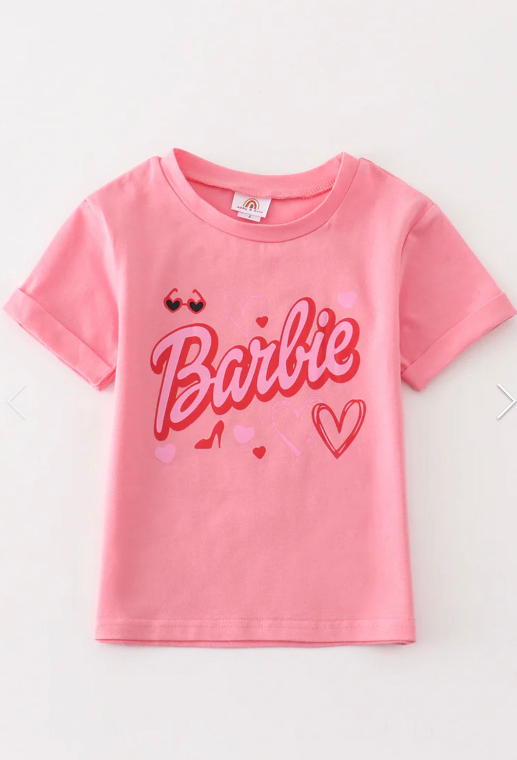 Kids Pink Barbie Tee