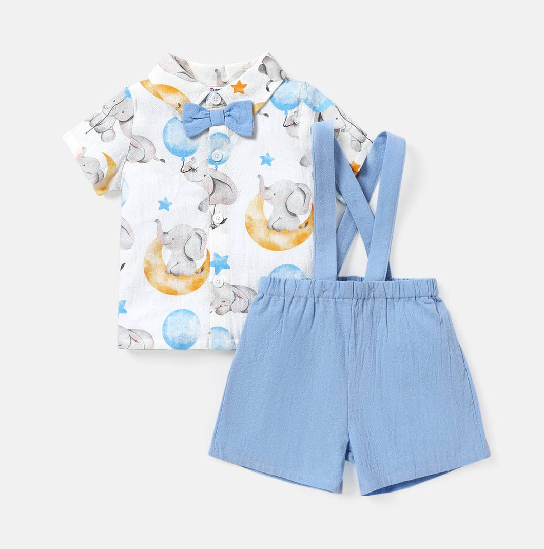 Elephant Suspender Outfit