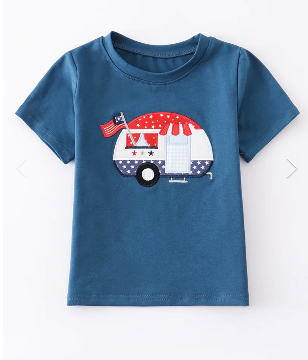 Navy Patriotic Camper Shirt