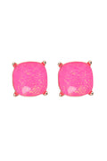 Hot Pink Glitter Studs