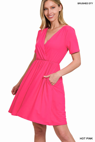 Hot Pink Surplus Dress