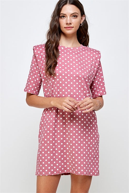 Pink Polka Dot Dress