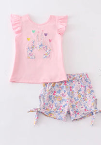 Pink Castle Ruffle Set