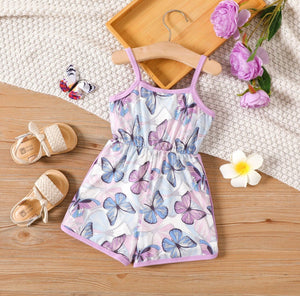 Purple Butterfly Romper