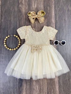 Ivory Sparkle Tulle Dress