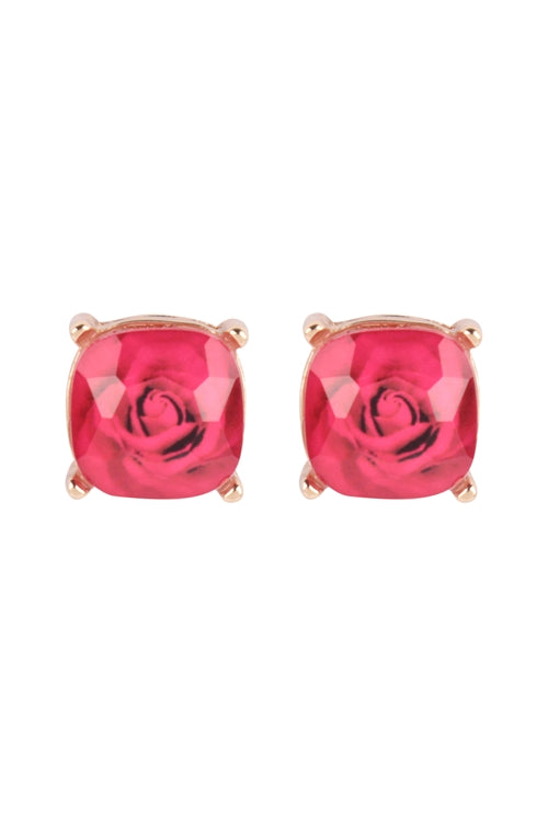 Rose Stud Earrings