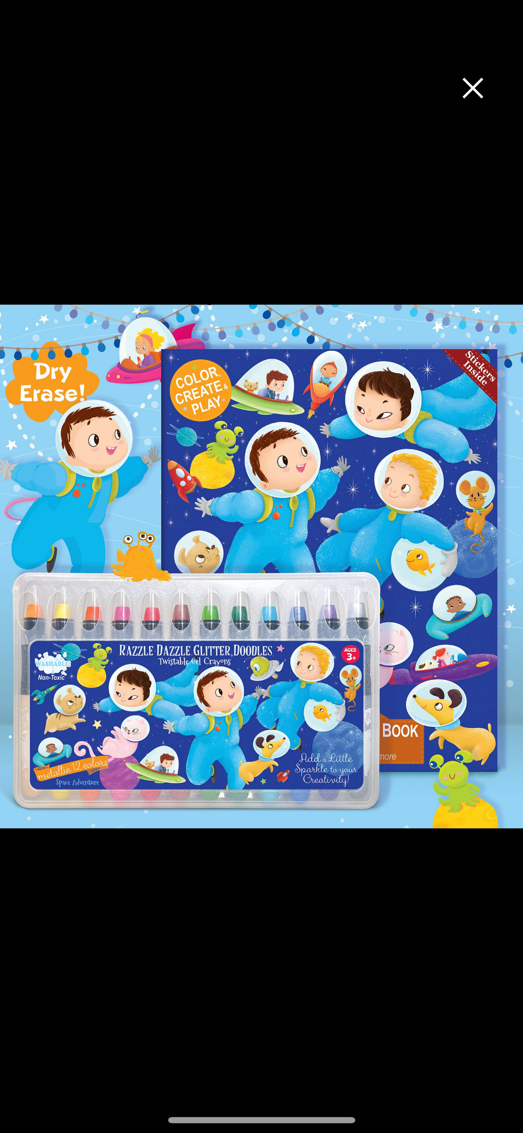Glitter Space Coloring Gift Set