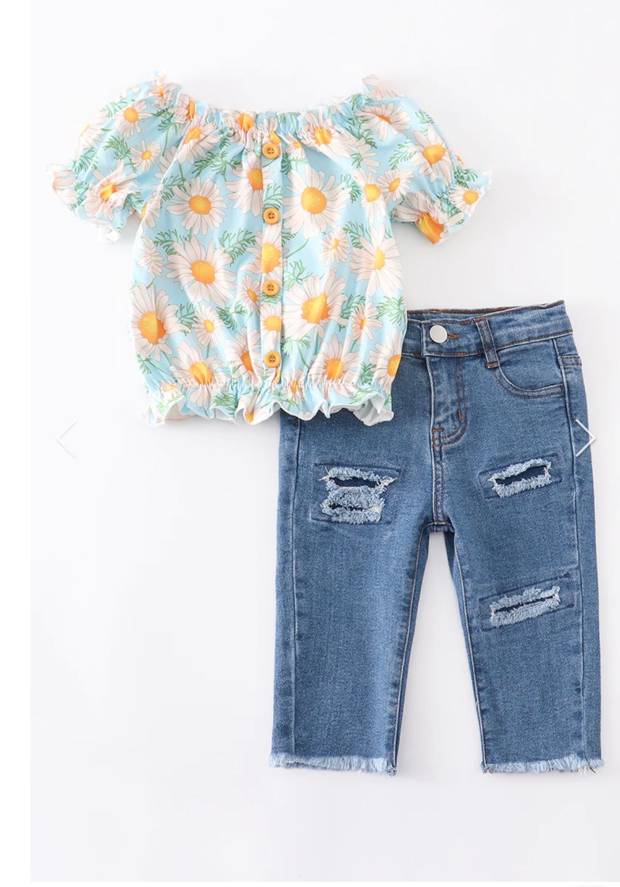 Kids Two Piece Floral Set