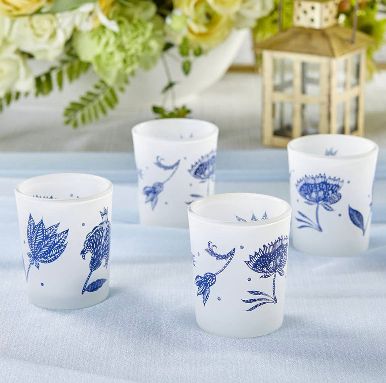 Blue Willow Tealight Holder Set of 4