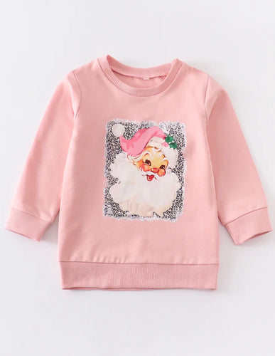 Pink Vintage Santa Crewneck