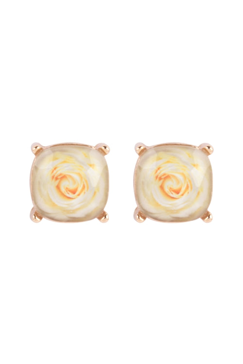Rose Stud Earrings