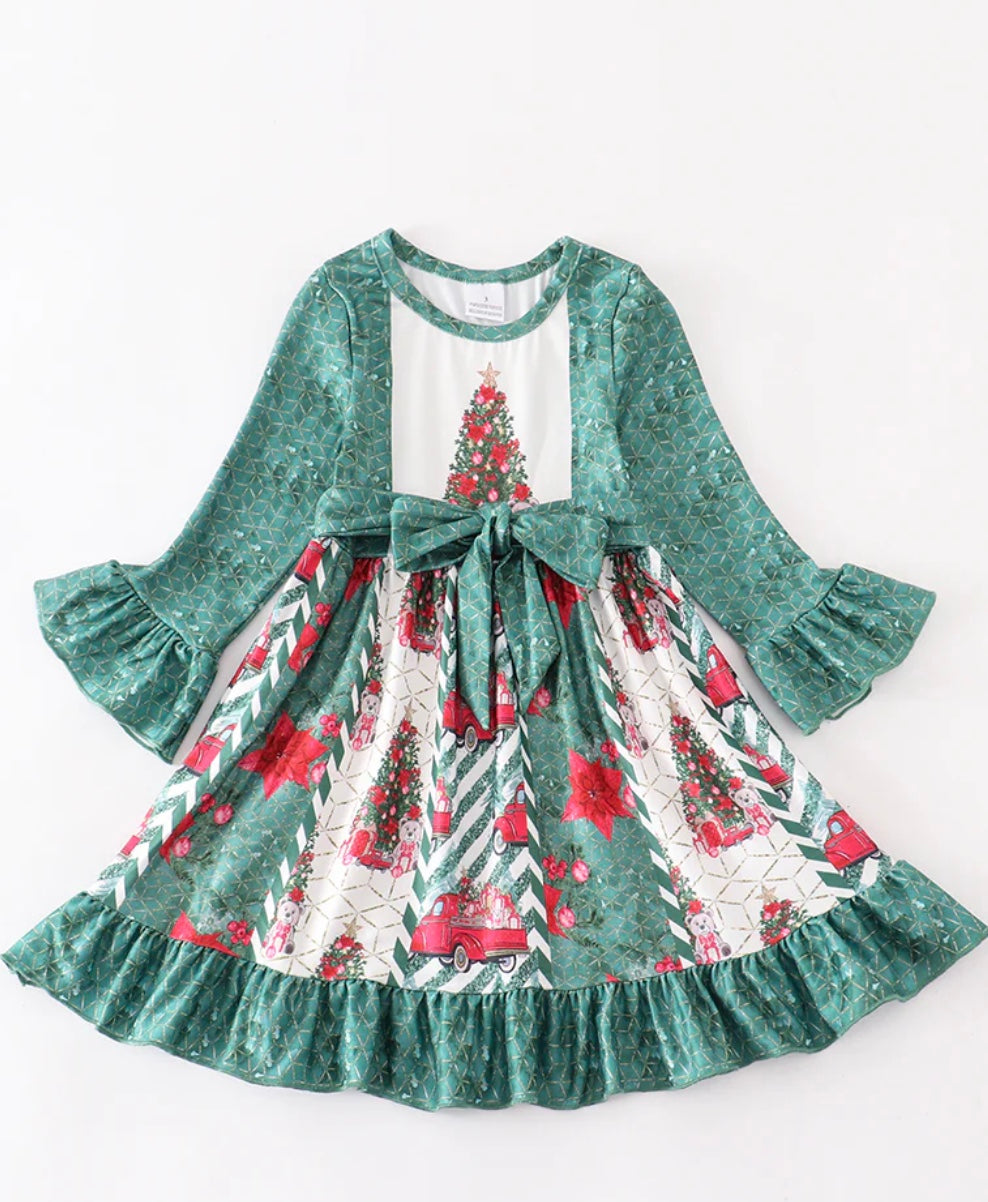 Teddy Bear Christmas Tree Dress